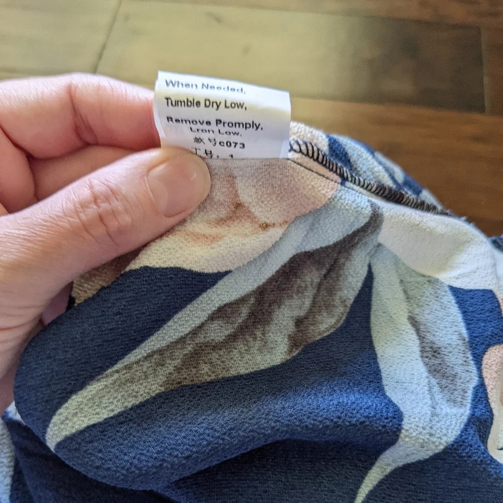 High Waist Wide Leg Pants Floral Print - Picture 8 of 10